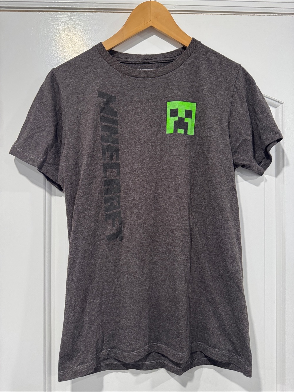 Minecraft Kid’s Gray Graphic Tee Size XL 14/16